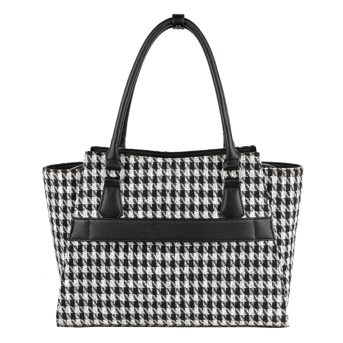 Houndstooth Check Womens Laptop Tote bag 15.6" - Laptopbags.co.uk