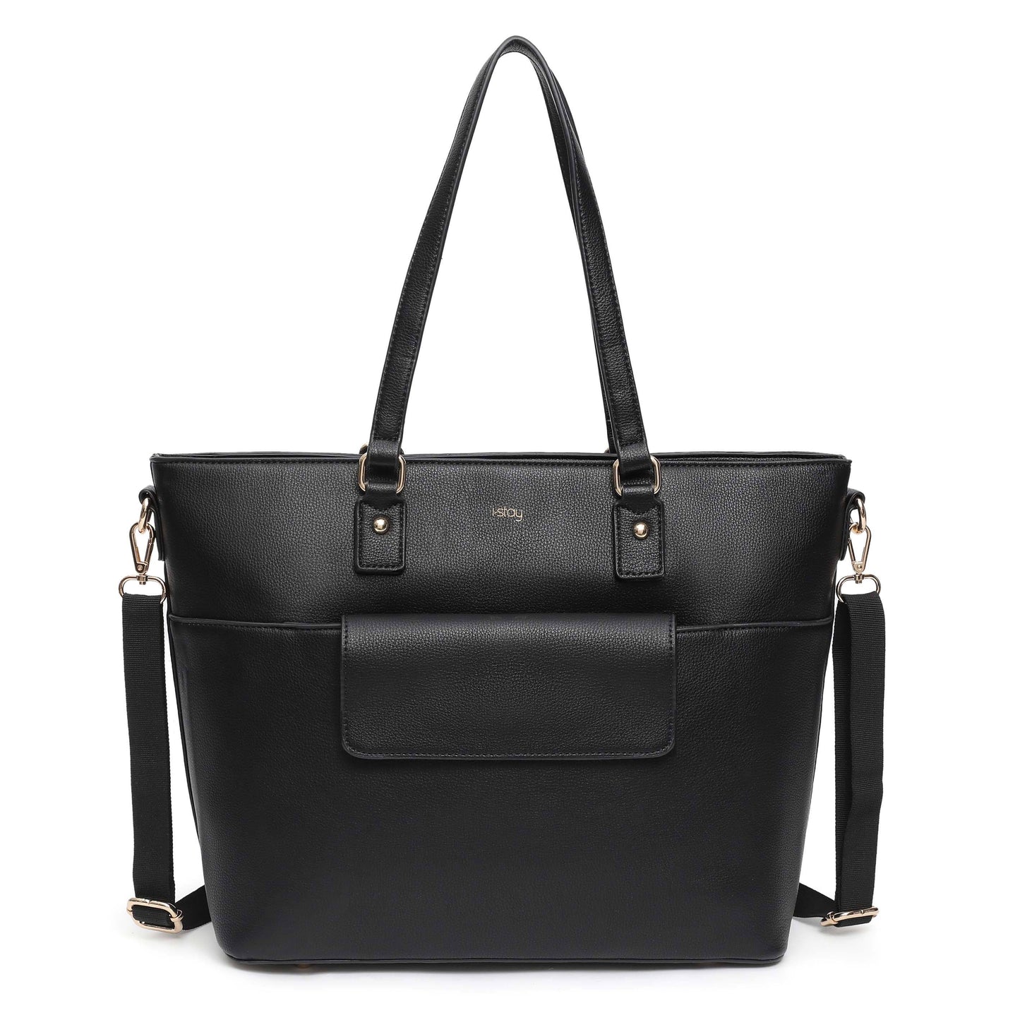 i-stay 13.3" Womens Laptop -Tablet Tote Bag with Accessory Bags - Black - Laptopbags.co.uk