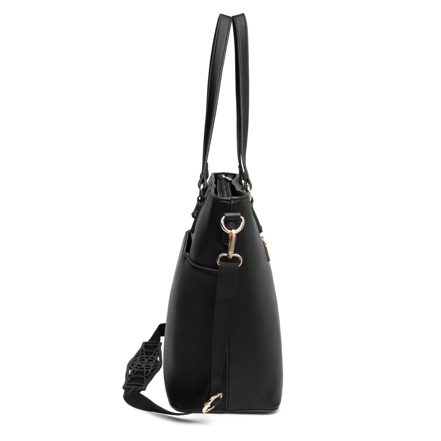 i-stay 13.3" Womens Laptop -Tablet Tote Bag with Accessory Bags - Black - Laptopbags.co.uk