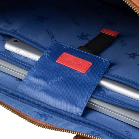 Royce 13" - Premium Slim Leather Laptop Case- Tan - Laptopbags.co.uk