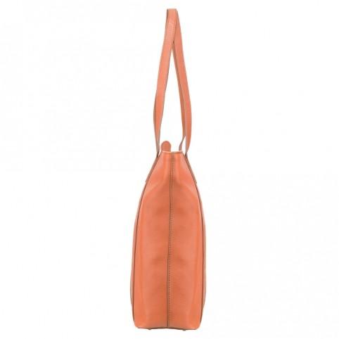 Sophia - 13" Womens Leather Laptop Tote Bag- Tan - Laptopbags.co.uk