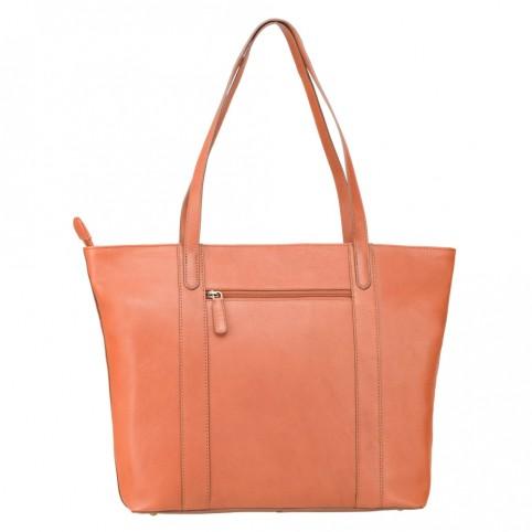 Sophia - 13" Womens Leather Laptop Tote Bag- Tan - Laptopbags.co.uk