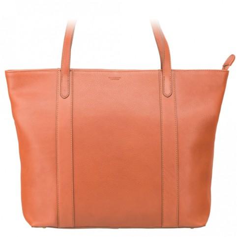 Sophia - 13" Womens Leather Laptop Tote Bag- Tan - Laptopbags.co.uk
