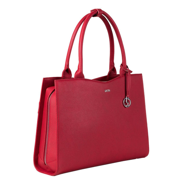 Straight Line Red 15.6″ Women's Laptop Tote - Laptopbags.co.uk