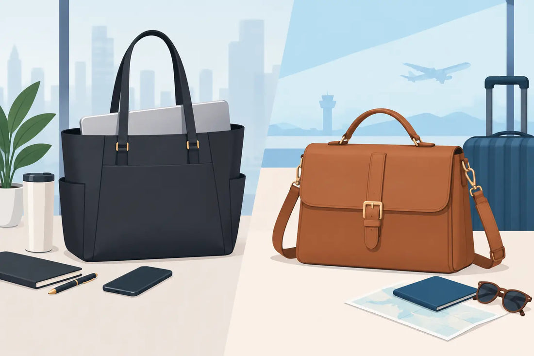 Laptop Tote vs Satchel Bag for Work and Travel