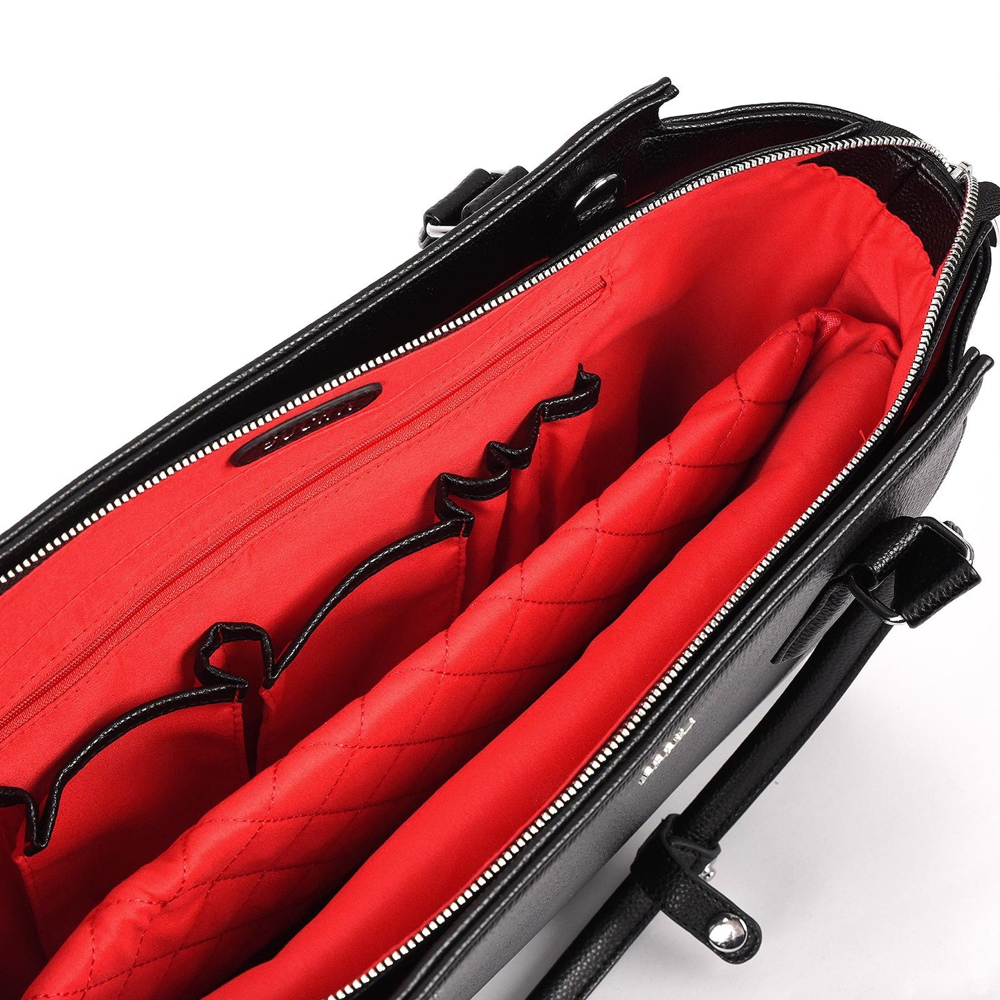 Business bag Caddy black 15.6" - red bottom -made Nivodur ( Synthetic )
