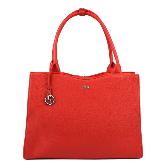 Hibiscus Red 15.6″ Slim Fit Womens Laptop Tote - Laptopbags.co.uk
