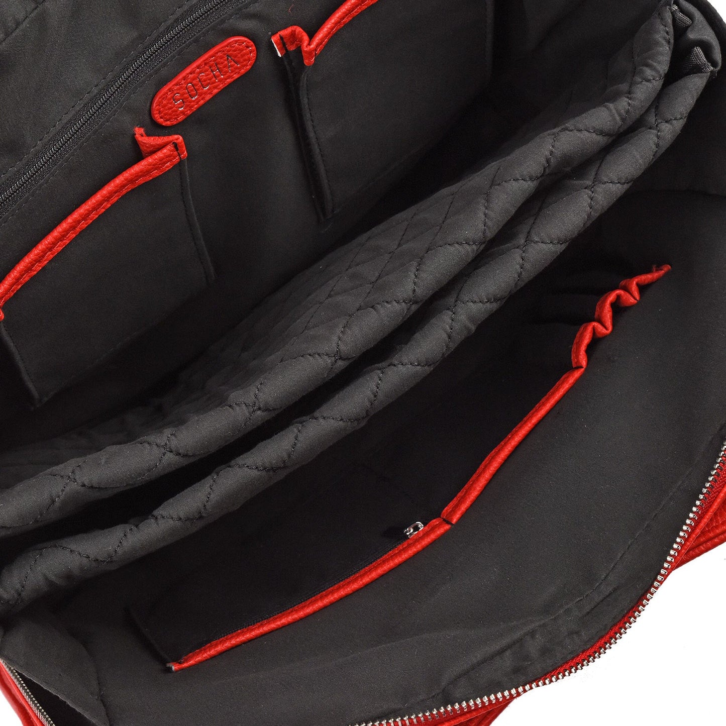 Hibiscus Red 15.6″ Slim Fit Womens Laptop Tote - Laptopbags.co.uk