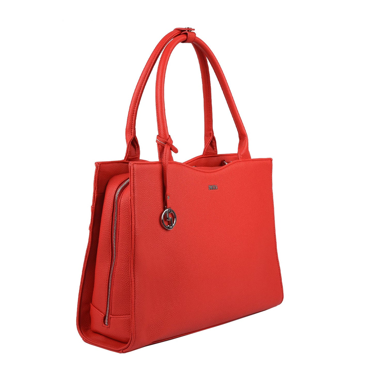 Hibiscus Red 15.6″ Slim Fit Womens Laptop Tote - Laptopbags.co.uk