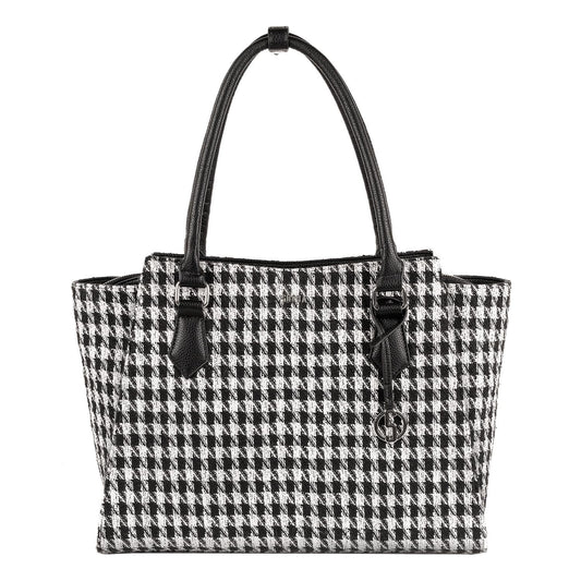 Houndstooth Check Womens Laptop Tote bag 15.6" - Laptopbags.co.ukHoundstooth Check Womens Laptop Tote bag 15.6"