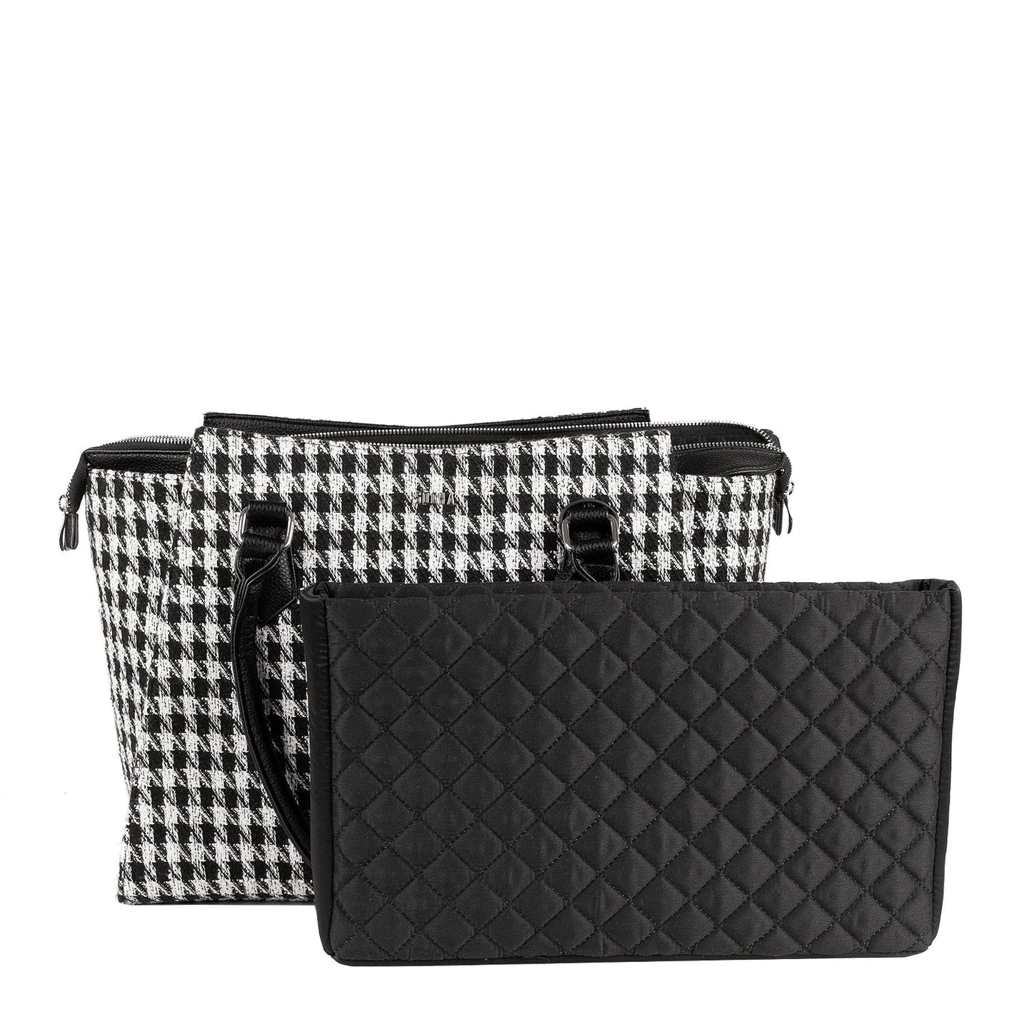 Houndstooth Check Womens Laptop Tote bag 15.6" - Laptopbags.co.ukHoundstooth Check Womens Laptop Tote bag 15.6"