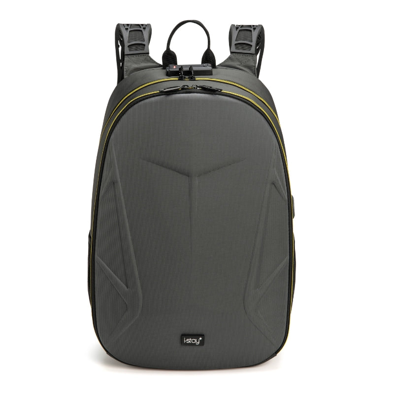 i-stay Laptop hard shell Backpack with USB & Anti Theft 15.6"