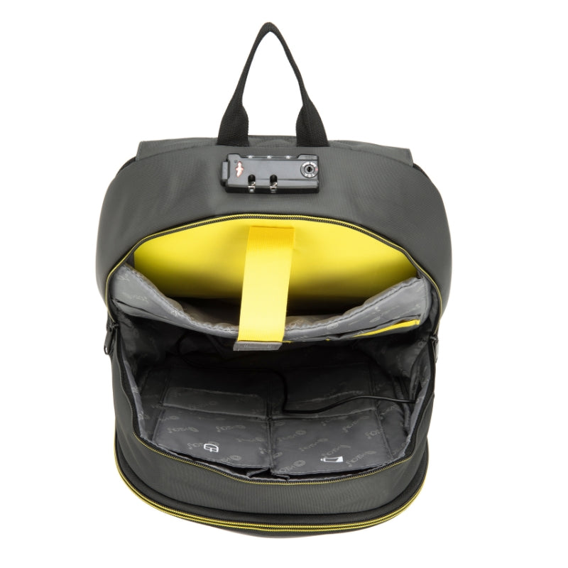 i-stay Laptop hard shell Backpack with USB & Anti Theft 15.6"