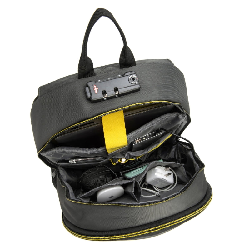 i-stay Laptop hard shell Backpack with USB & Anti Theft 15.6"