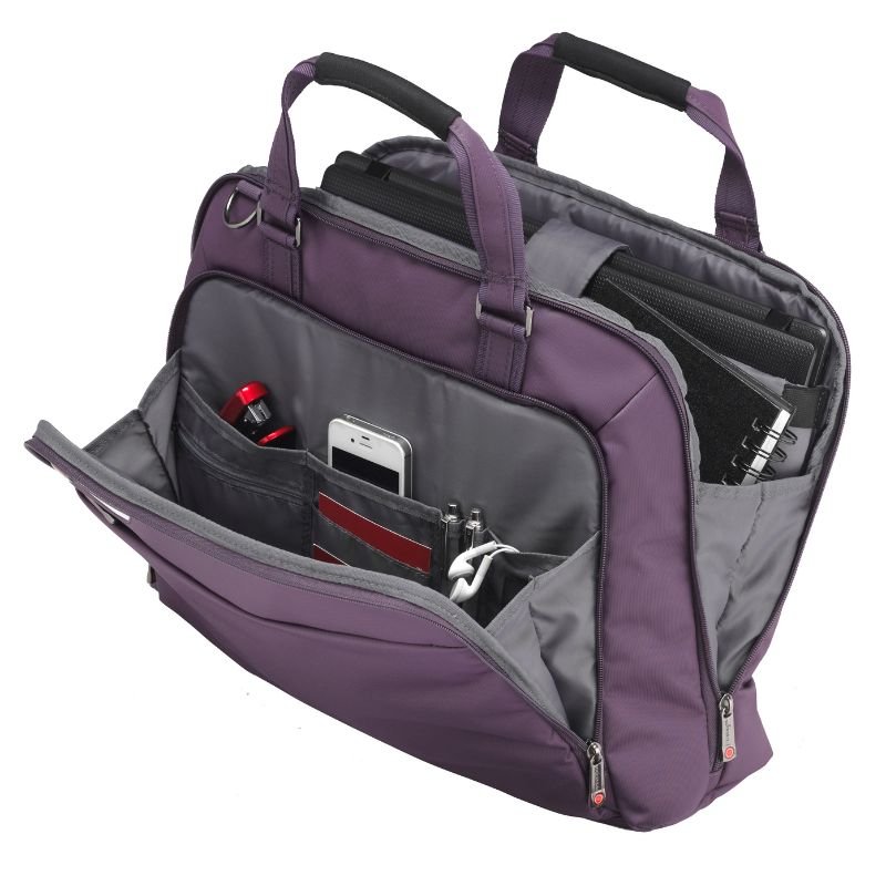 Istay Ladies Laptop Bag Purple 15.6 - Laptopbags.co.uk