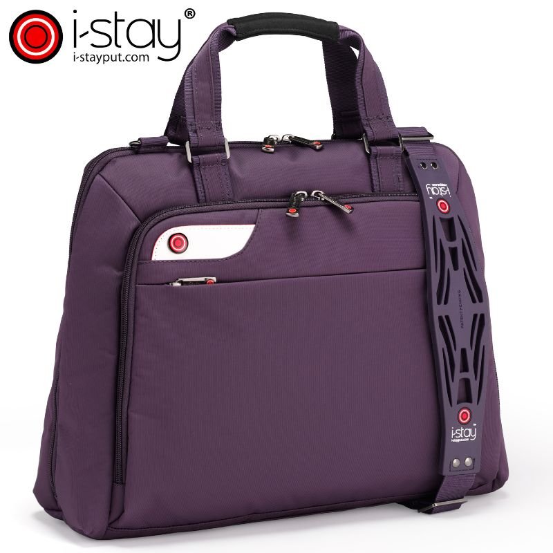 Istay Ladies Laptop Bag Purple 15.6 - Laptopbags.co.uk