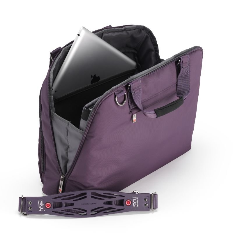 Istay Ladies Laptop Bag Purple 15.6 - Laptopbags.co.uk