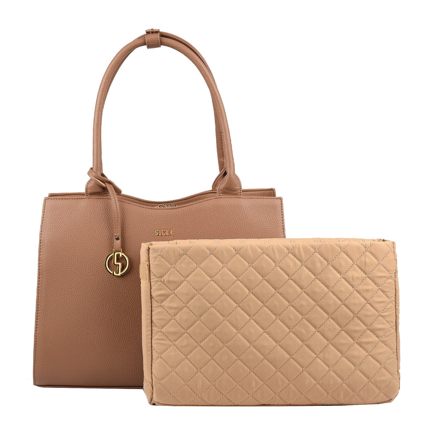 Mocha Mousse 14″ Womens Laptop Tote - Laptopbags.co.uk