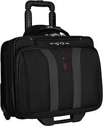 Swissgear Granada Rolling Case Nylon for Upto 17 - Inch Notebooks - Black - Laptopbags.co.uk