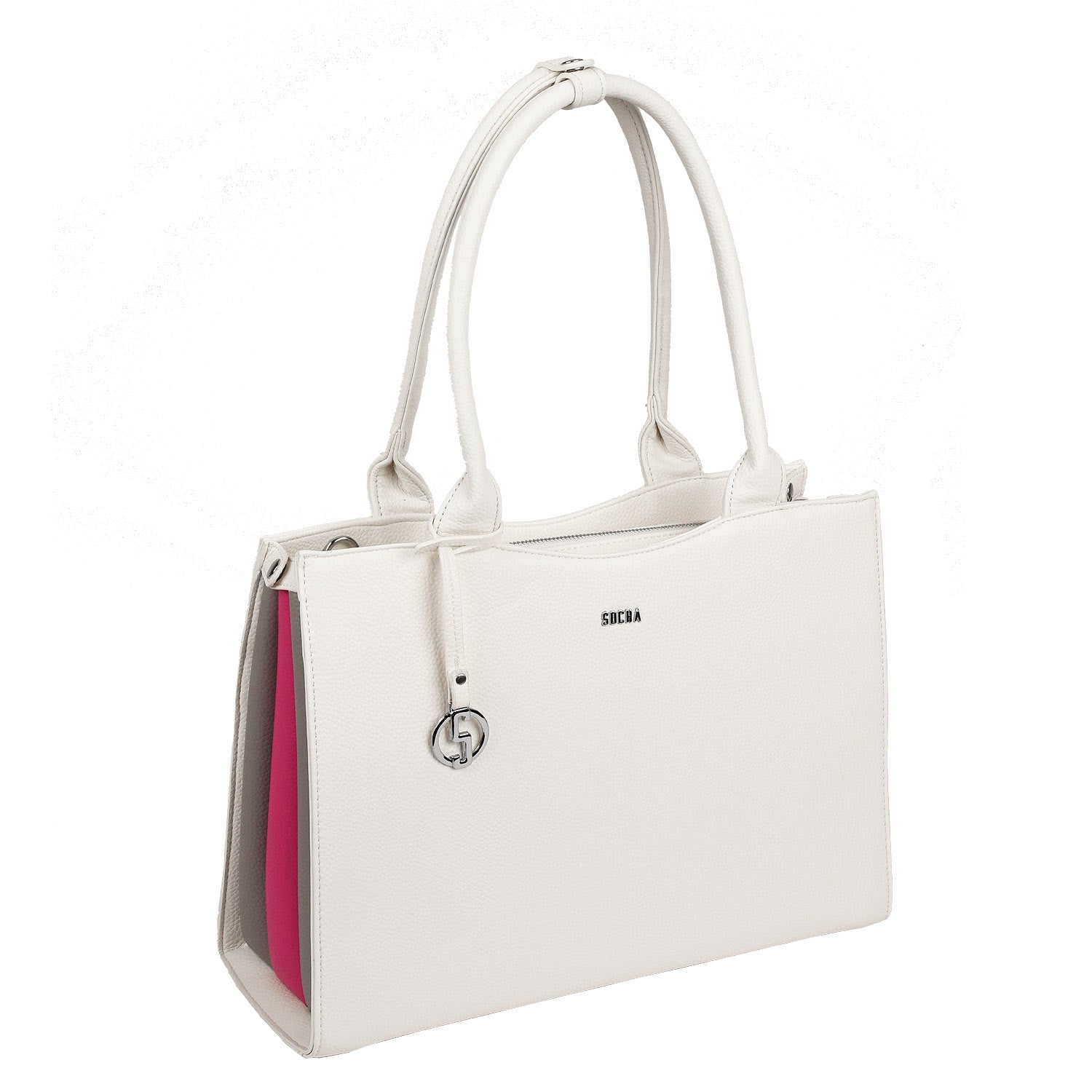 Wave White Womens Laptop Tote 14" - Laptopbags.co.uk