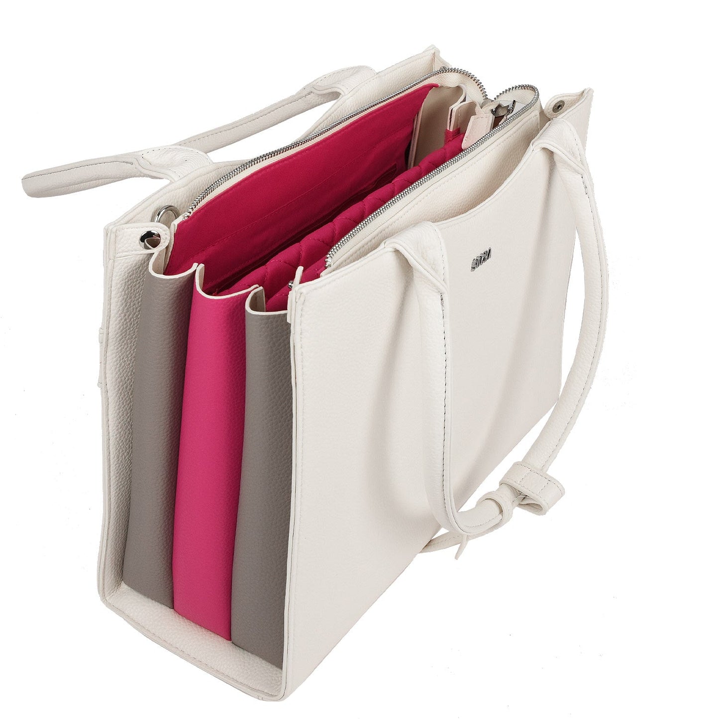 Wave White Womens Laptop Tote 14" - Laptopbags.co.uk