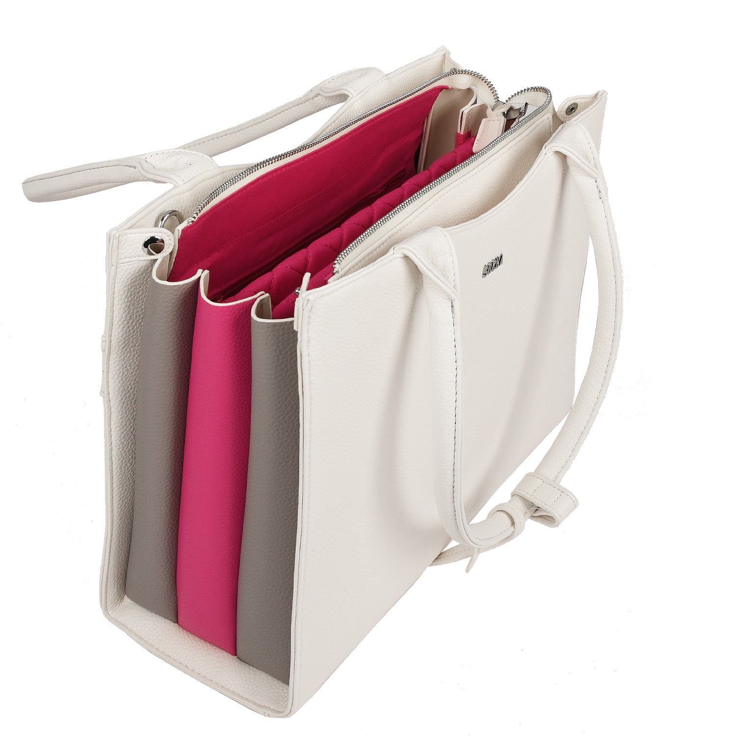 Wave White Womens Laptop Tote 14" - Laptopbags.co.uk
