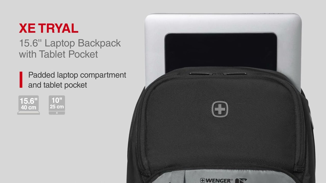 Wenger XE Tryal 15.6″ Laptopbag Backpack with Tablet Pocket - Laptopbags.co.uk