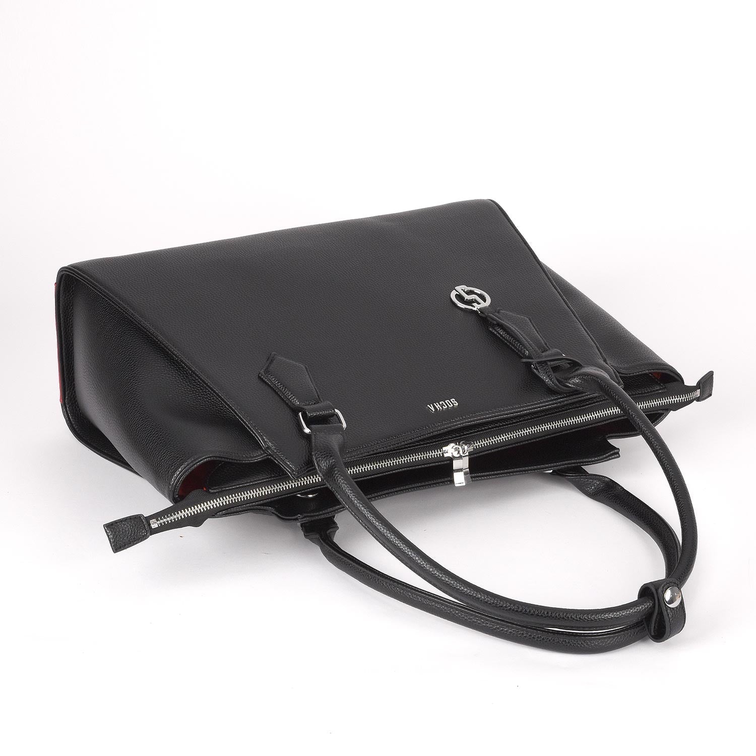 Womens laptop tote bag Caddy black 15.6" - Laptopbags.co.uk