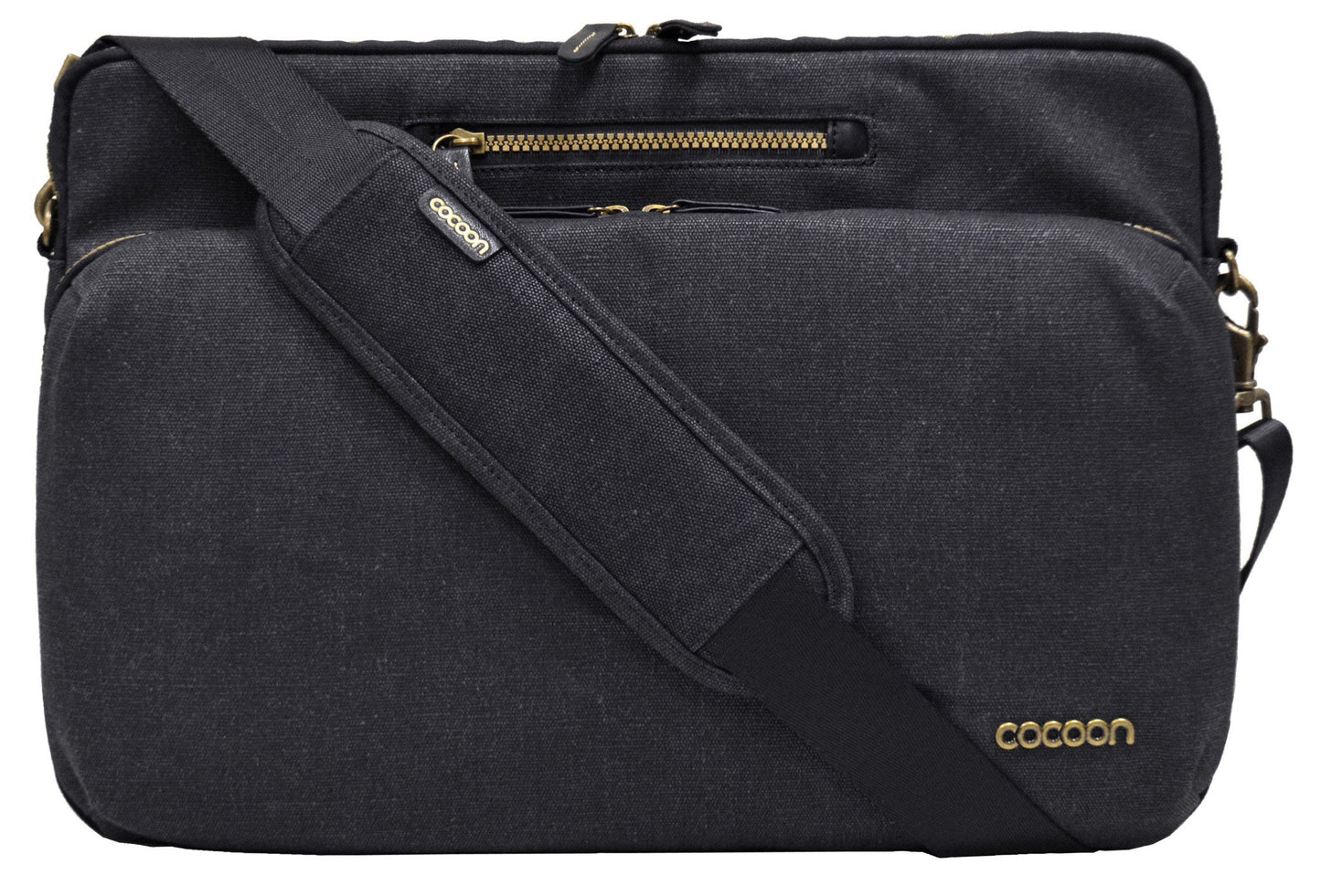 Cacoon Urban Adventure 16" Laptop Messenger Bag - Black - Laptopbags.co.uk