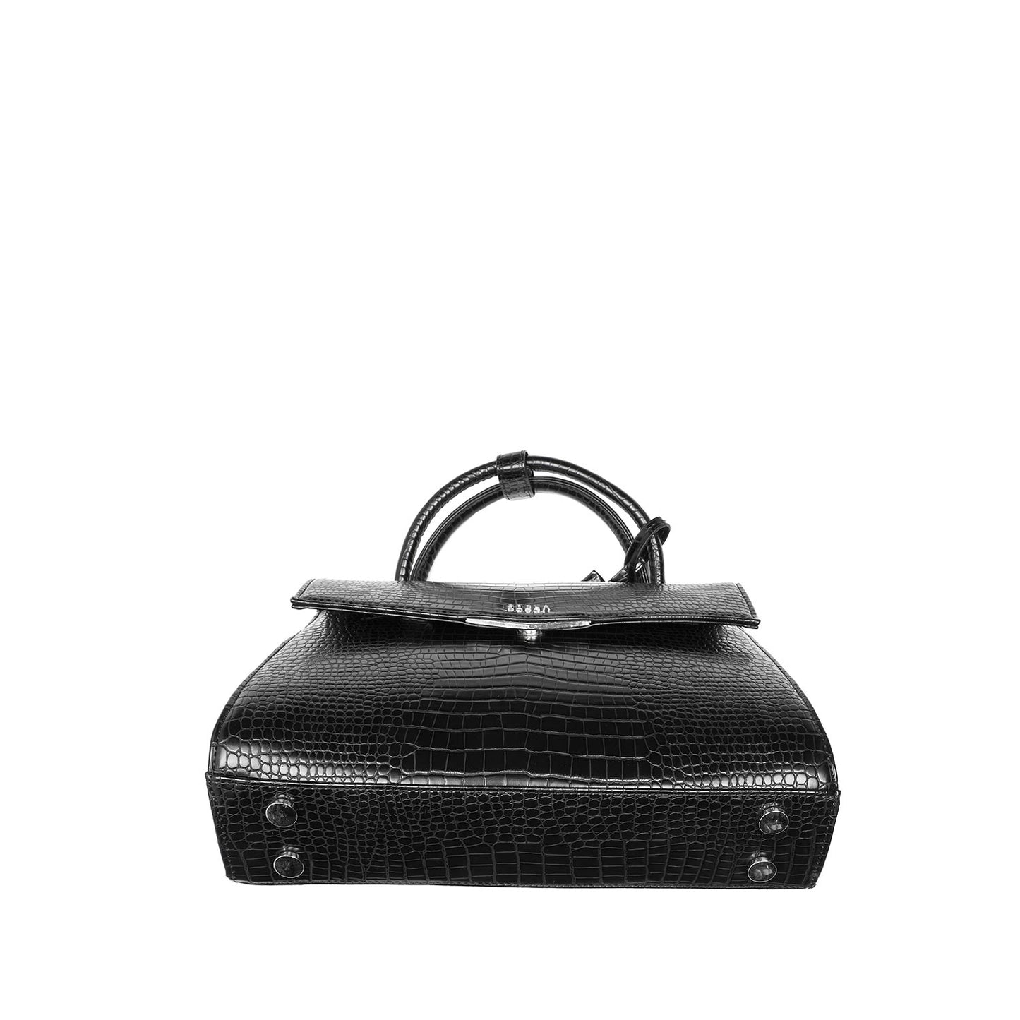 Tiny Tip Mock-Croc 10" Tablet Bag - Black - Laptopbags.co.uk
