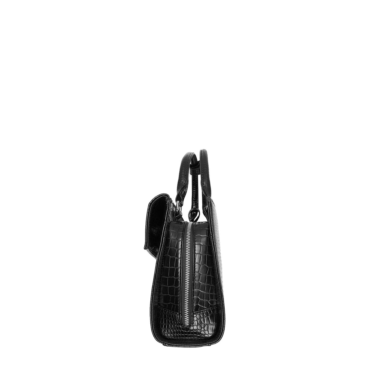 Tiny Tip Mock-Croc 10" Tablet Bag - Black - Laptopbags.co.uk