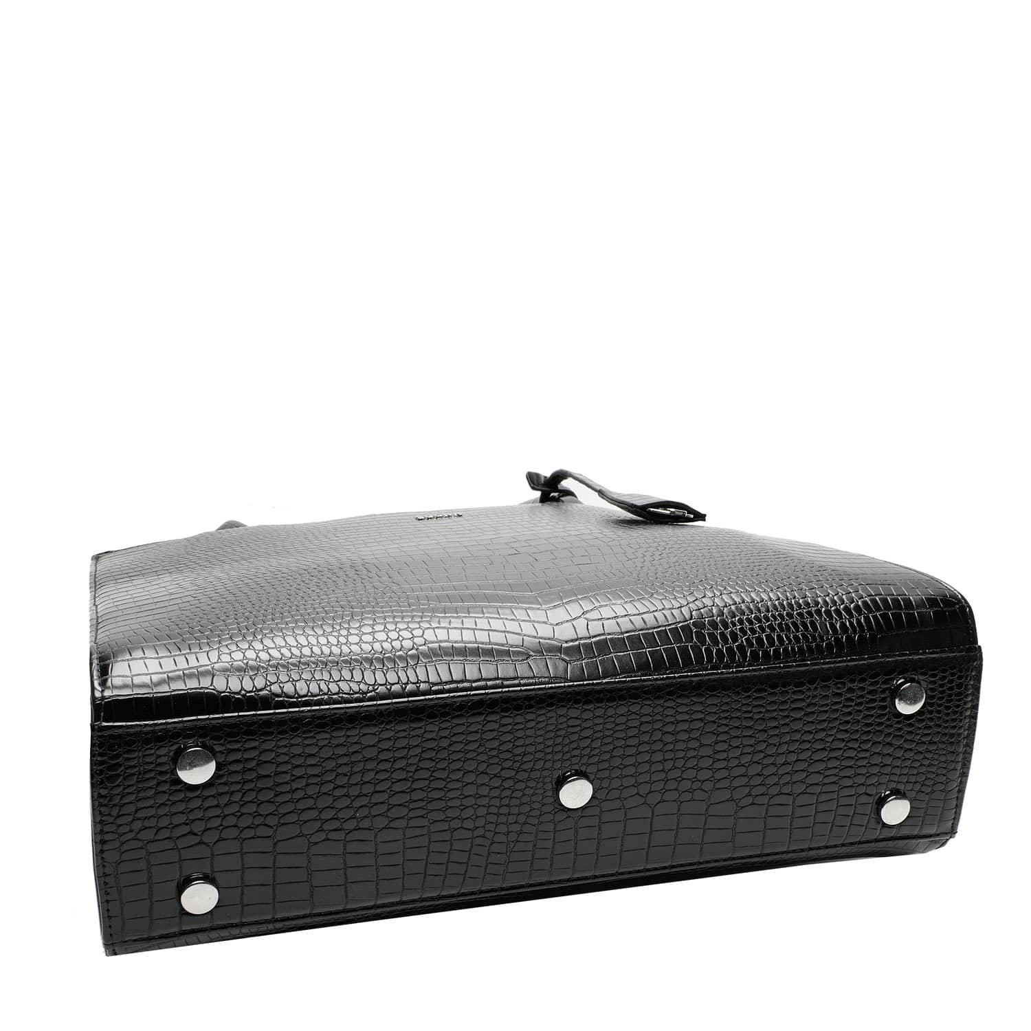 Mock Croc Midi 14″Womens Laptop Tote - Laptopbags.co.uk