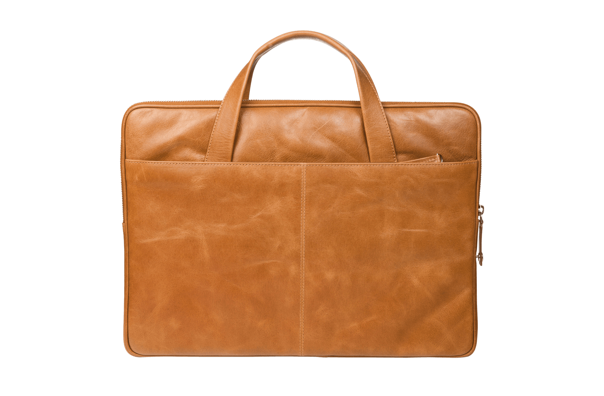 Leather Laptopcase Silkeborg for PC & MacBooks up to 15"- Tan - Laptopbags.co.uk