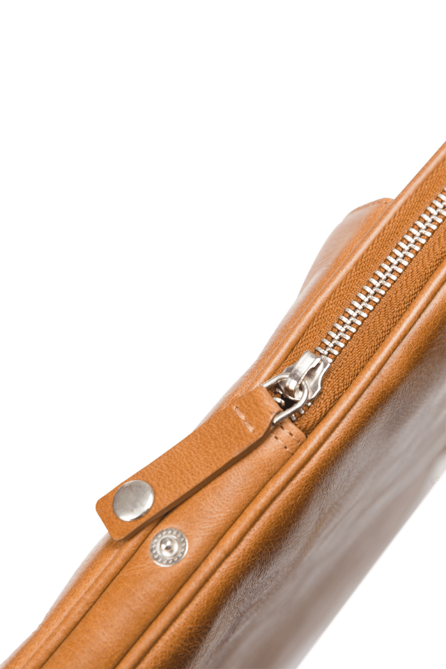 Leather Laptopcase Silkeborg for PC & MacBooks up to 15"- Tan - Laptopbags.co.uk