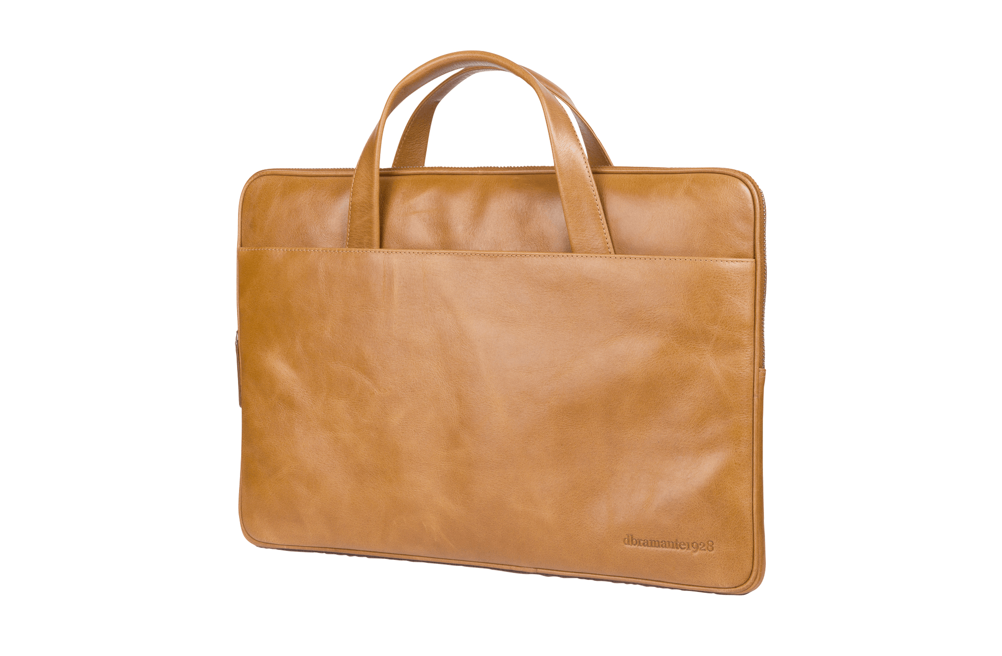 Leather Laptopcase Silkeborg for PC & MacBooks up to 15"- Tan - Laptopbags.co.uk