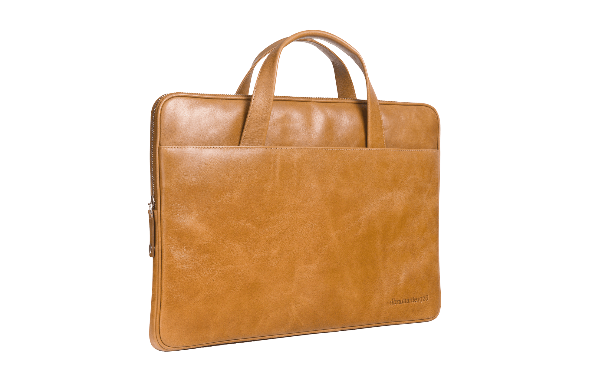 Leather Laptopcase Silkeborg for PC & MacBooks up to 15"- Tan - Laptopbags.co.uk