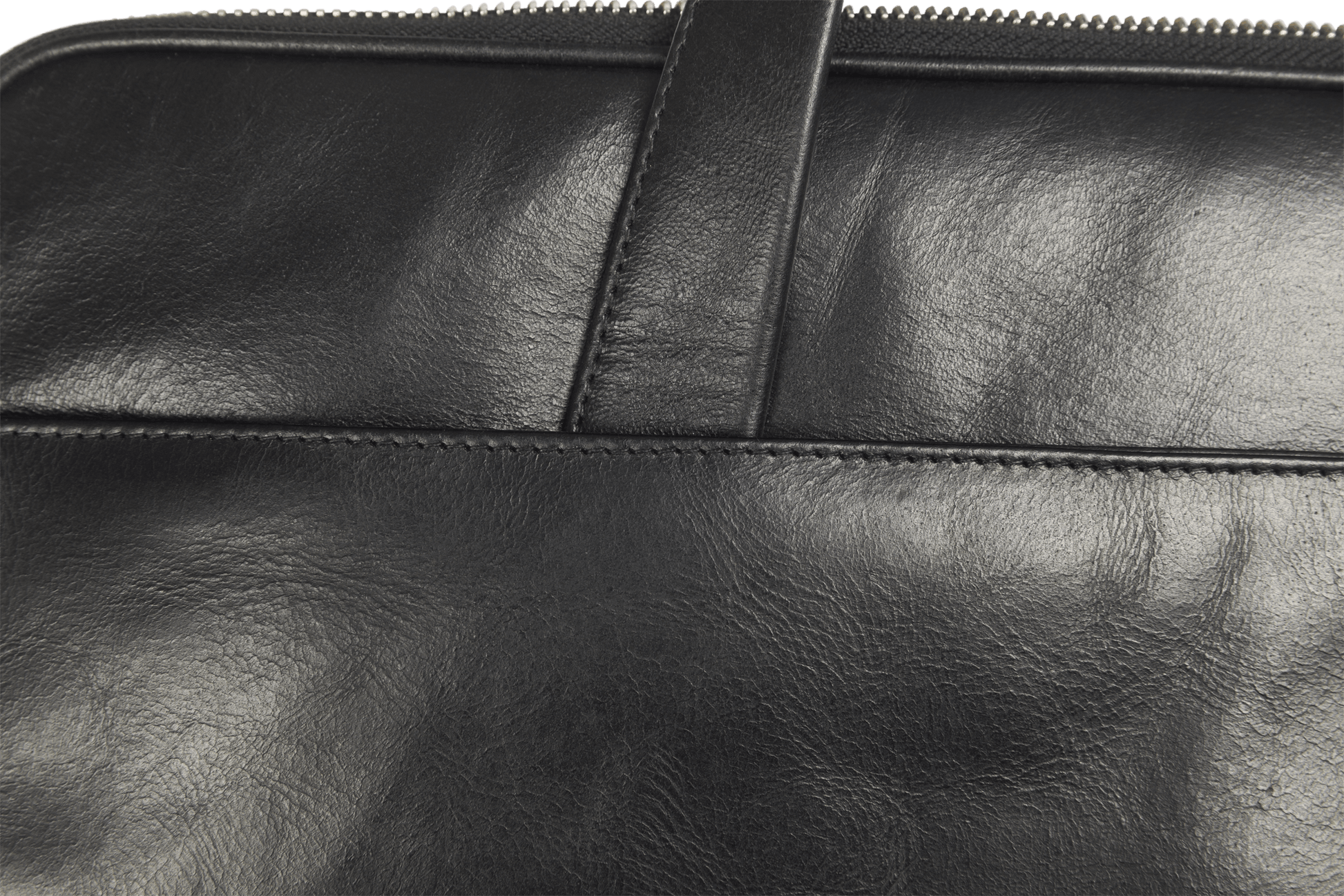 Leather laptop case Silkeborg for PC & MacBooks up to 15"- Black - Laptopbags.co.uk