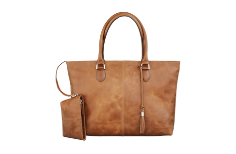 Sophie Tan Leather Womens 15" Laptop Tote - Laptopbags.co.uk