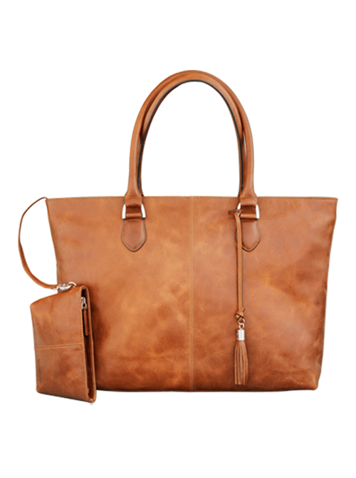Sophie Tan Leather Womens 15" Laptop Tote - Laptopbags.co.uk