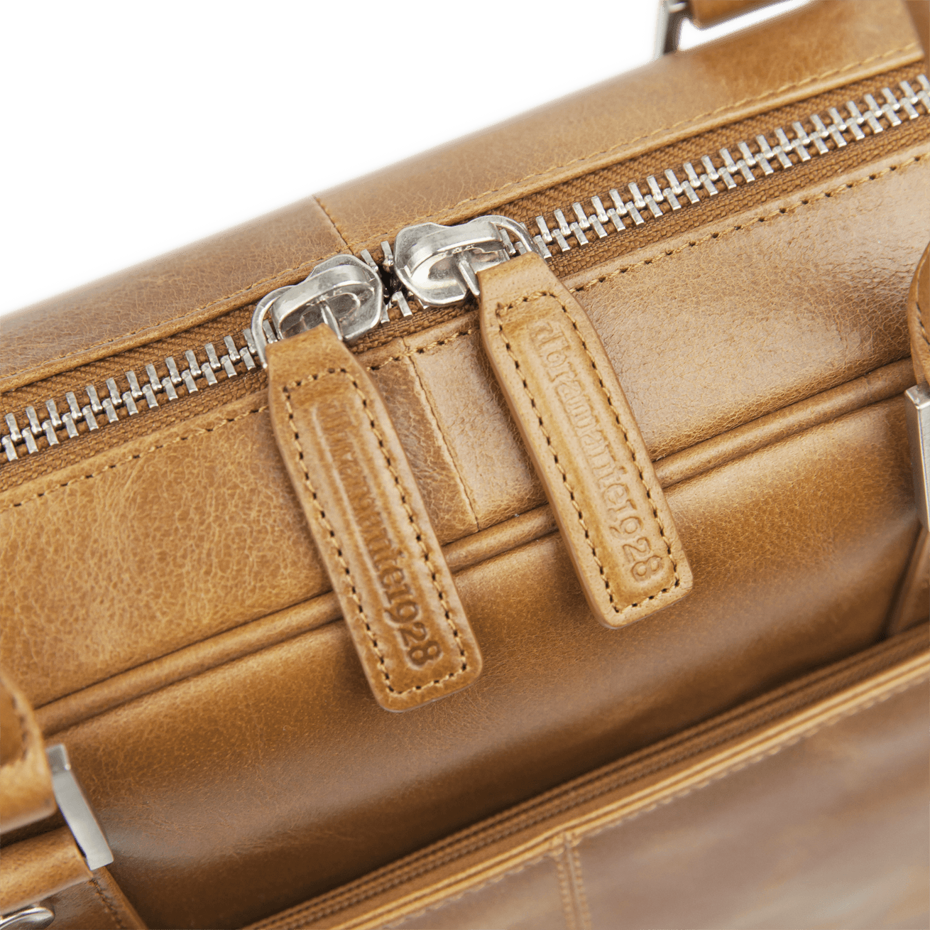 Rosenborg 14" Tan Leather Laptop Briefcase - Laptopbags.co.uk