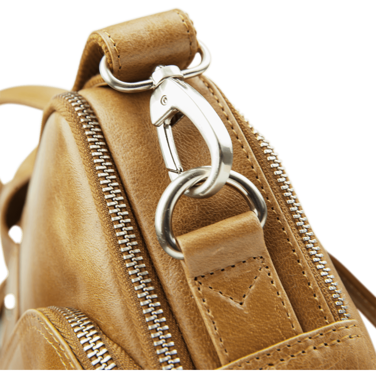 Kronborg 16" Leather Laptop Briefcase - Tan - Laptopbags.co.uk