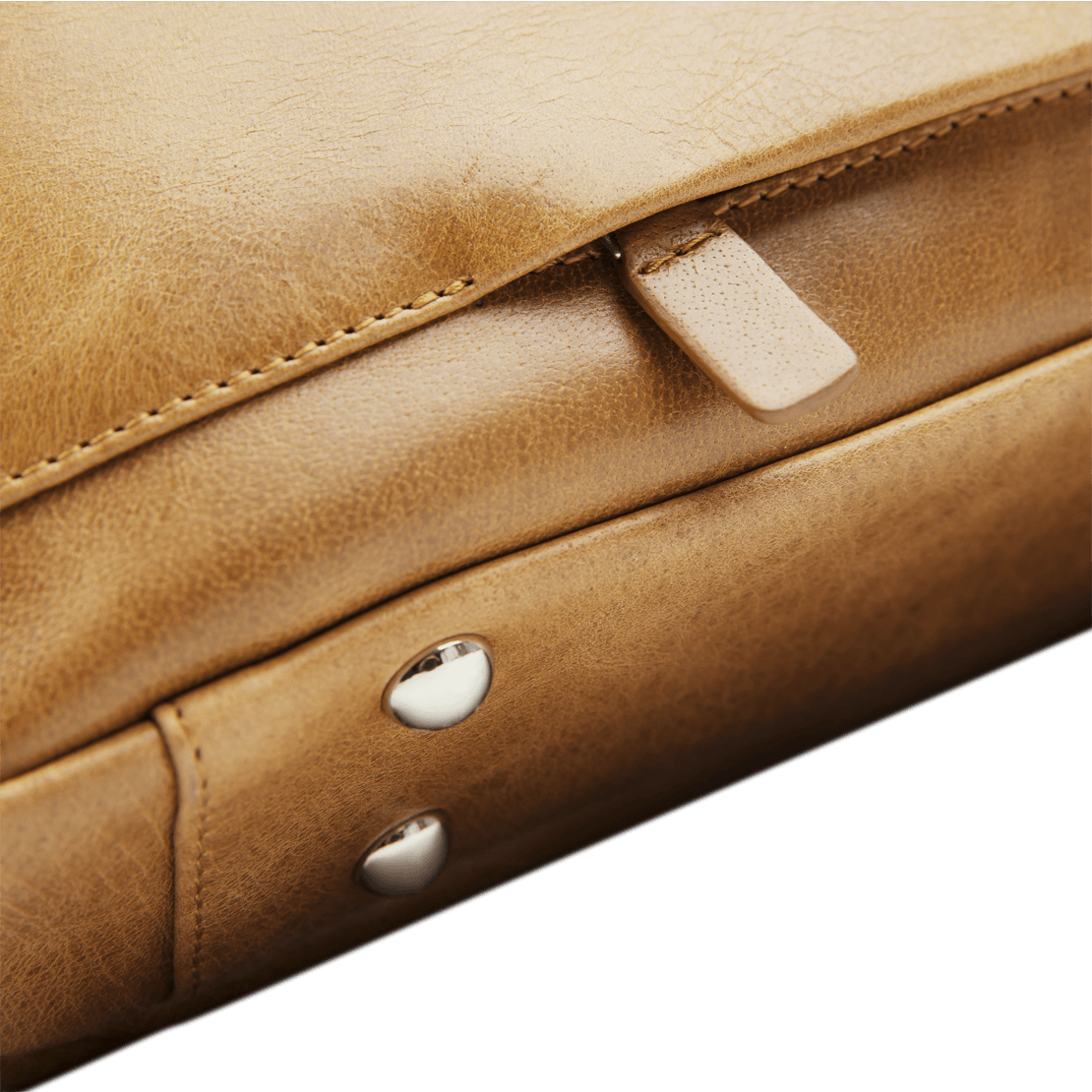 Kronborg 16" Leather Laptop Briefcase - Tan - Laptopbags.co.uk