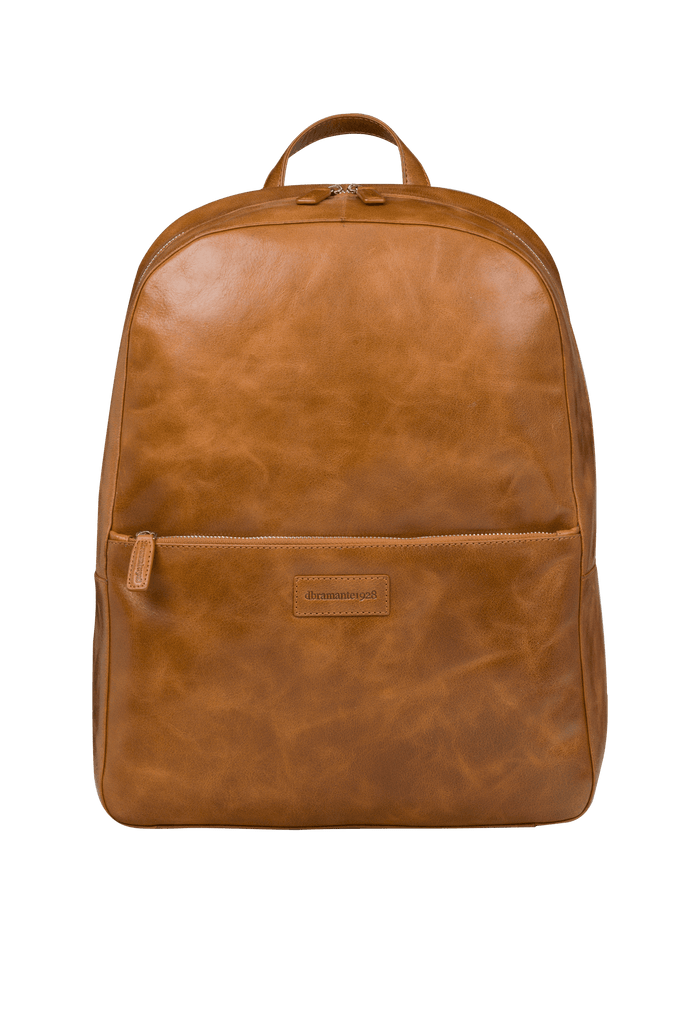 Sonderborg - 16" Leather Laptop Backpack- Tan - Laptopbags.co.uk