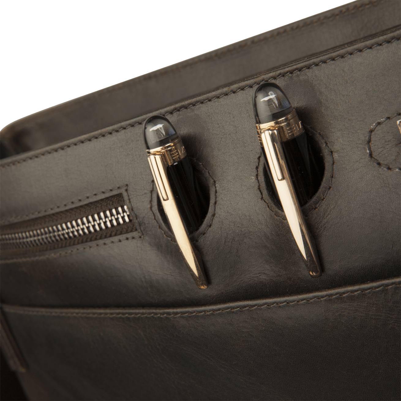 Marselisborg 14" Leather Laptop Messenger - Hunter Brown - Laptopbags.co.uk