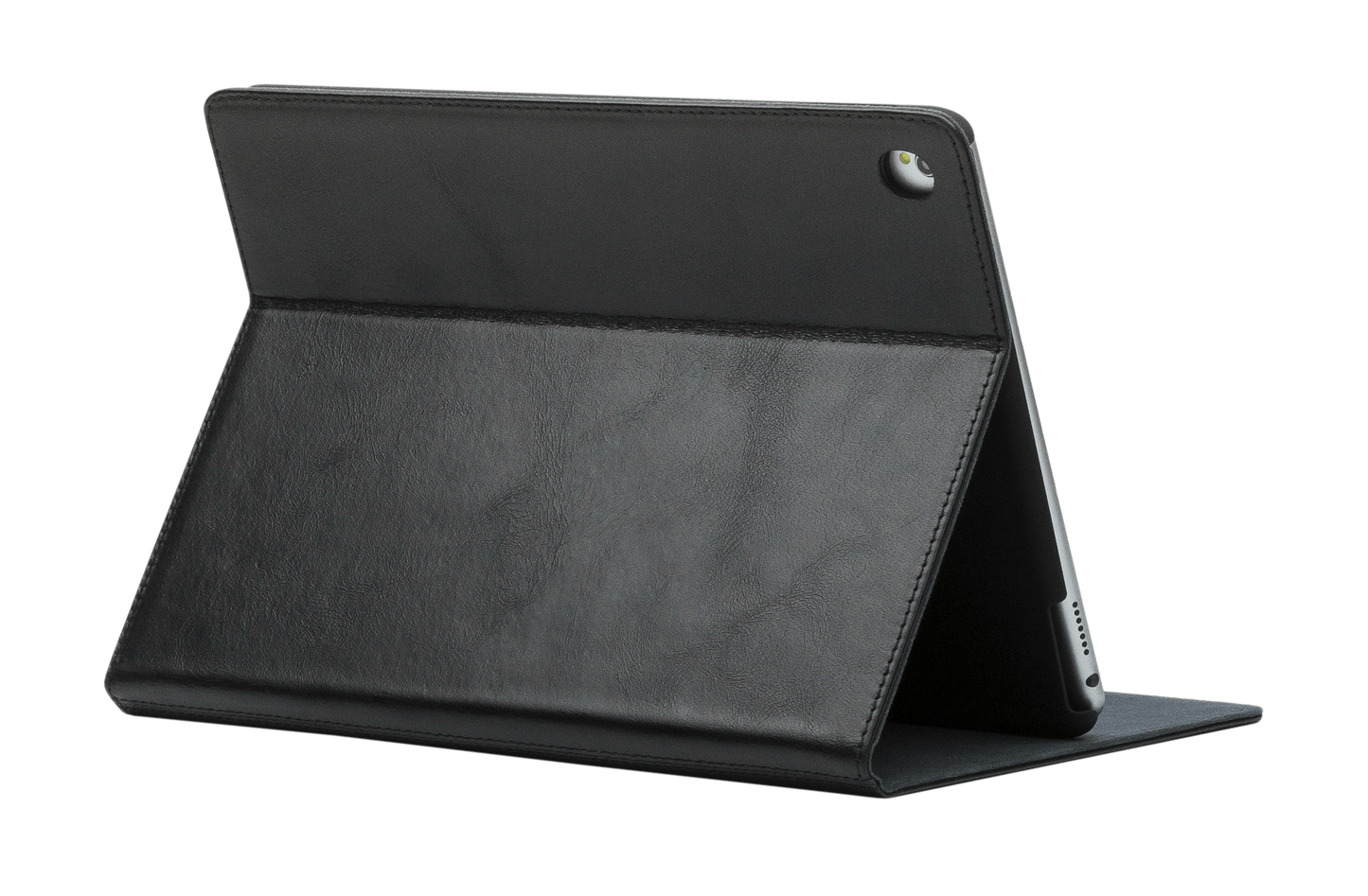 Copenhagen 2 -Leather 9.7" iPad Pro Folio Case - Black - Laptopbags.co.uk