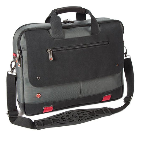 i-stay Urbana Twin-handle 15.6" Laptop/Tablet Bag - Titanium/Black - Laptopbags.co.uk