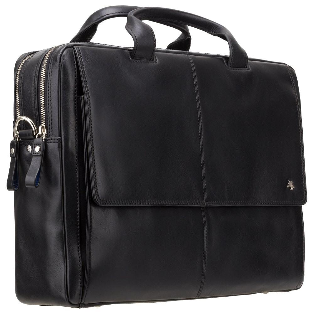 Anderson 15" Laptop Briefcase - Black - Laptopbags.co.uk