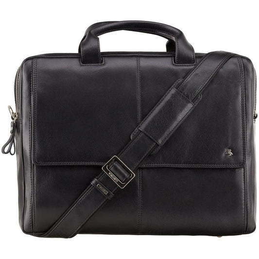 Anderson 15" Laptop Briefcase - Black - Laptopbags.co.uk