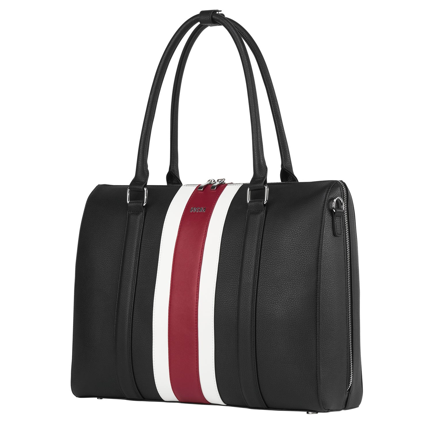 BB Red Stripe 15.6" Womens Laptopbag - Laptopbags.co.uk