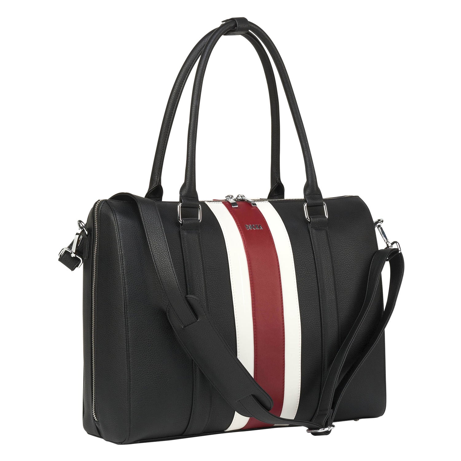 BB Red Stripe 15.6" Womens Laptopbag - Laptopbags.co.uk